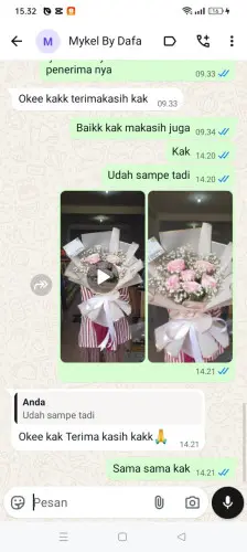 Testimonial Buket Bunga kendari
