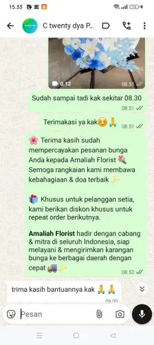 Testimonial Standing Flower kendari