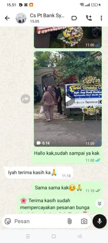 Testimonial Papan Bunga kendari